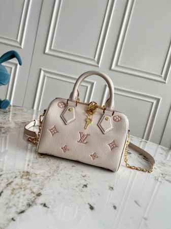 顶级原单，头层牛皮163芯片 M14291 本款 Speedy BandoulièRe 20 手袋焕新品牌经典 Monogram Empreinte 皮革，以相 - 点击图像关闭