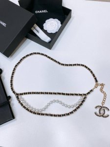 Hanel 复古金黄铜腰链 Cc珍珠 与 水钻。经典款 不分码 DDD