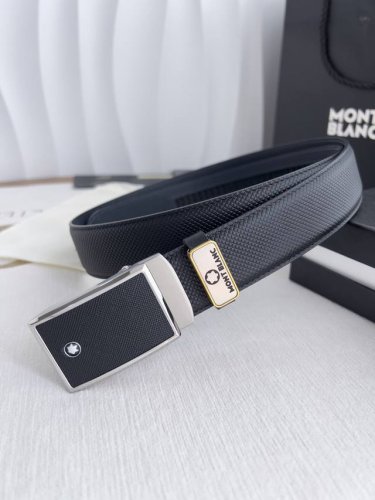 品名：万宝龙.Montblanc原单 腰带 自动皮带 型号：自动带，原版新款纯钢材质自动扣，双面头层牛皮实物拍摄， 材料：百分百头层牛皮，保证真皮。专柜同等质量