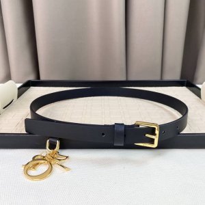 Dior 23 新Cd针扣 内侧饰以 Christian Dior paris 标志 浅金色饰面金厲细节 浅金色饰面金属 D.L.0.R. 吊饰 牛皮革 2.0