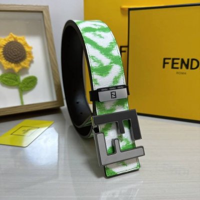 品名：芬迪 Fendi 原单 材质：原单牛皮腰带 百分百头层牛皮腰带保证真皮，24K纯钢扣，专柜原单品质、做工精细，时尚大牌，送人自用首选 包装