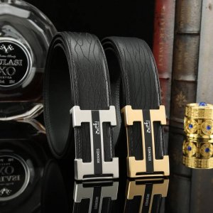爱玛仕秘原单高端品质专柜官网同步 宽度3.8精美钢扣头意大利进口头层鳄鱼纹牛皮纹理消晰真实感超强打造全新的视觉3D郊果高档客户入手送礼自用佳品 长度100一12