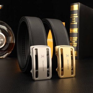 特 路易威登自动秘原单高端品质专柜官网同步宽度3.8精美自动钢扣头意大利进口头层荔枝纹小牛皮纹理清晰真实感超强打造全新的视觉3D郊果高档客户入手送礼自用佳品 长