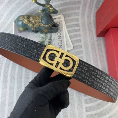 菲拉格慕 特种皮腰带系列 ，原厂五金精品不锈钢扣，手感柔软舒适 宽3.8Cm。