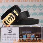 腰带皮带：古奇原单牛皮腰带 男款皮带：材质百分百头层牛皮腰带保证真皮皮带，专柜原单品质、做工精细，时尚大牌，送人自用首选包装： 请认准如图专柜包装赠送打孔器手提