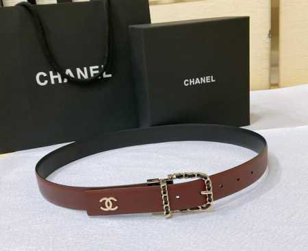 特 Chanel 24独家首发 原版小牛皮 金色金属与小牛皮 白 与 土黄、 旋转五金 一带两用 简单优雅知性的搭配 3.0Cm精品 - 点击图像关闭