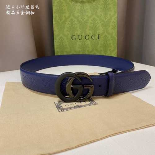 Gucc 1 新款颜色 宽度4.0 Cm 双面进口牛皮 手感极致完美 走线工整 手感柔软 简单大方