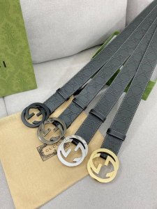 Gucci.古驰 全套包装 3.8Cm 专柜正品1:1完美复刻. 原版带身, 搭配精品扣，触感厚实，印花图案清晰.