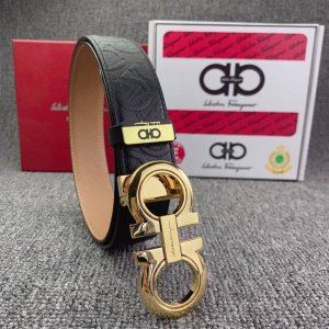 品名：菲拉格幕 原单皮带 材质：原单牛皮腰带 百分百头层牛皮腰带保证真皮，24K纯钢扣，专柜原单品质、做工精细，时尚大牌，送人自用首选 包装： 请认准如图专柜包
