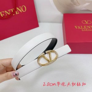 2.0Cm华伦天奴平纹腰带，双面头层牛皮，长度：.75.80.85.90.95.100.欧，钻五金扣原版开模定制庆祝]
