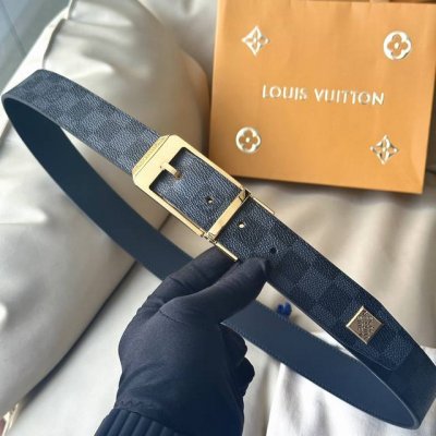 L0Uis Vuitt0N 今季新品 驴家男士原單腰帶 寬度35毫米 定制帆布内衬进口头层小牛皮 搭配全新开模针扣 经久耐用 百搭款