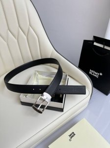 特 Montblanc万宝龙 宽 Cm 采用头层牛皮 精品针式扣头 自由裁剪商务休闲皮带