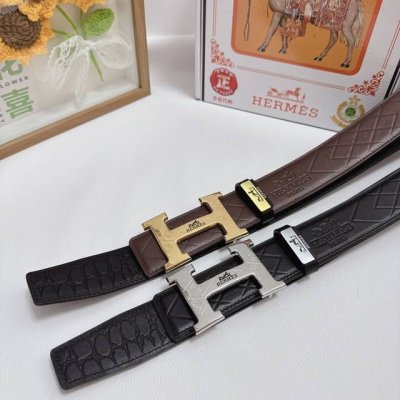 品名：爱马仕.Hermès 原单 材质：原单牛皮腰带 百分百头层牛皮腰带保证真皮，24K纯钢扣，专柜原单品质、做工精细，时尚大牌，送人自用首选 包装： 请认准如