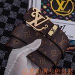 品名：Lv路易斯登原单 材料：百分百头层牛皮，保证真皮。专柜原单品质、做工精细，送人自用首选 包装： 请认准如图专柜包装，赠送打孔器，银联发票，宽度3.8Cm