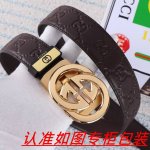 品名：古奇.Gu...Cci自动带 材料：百分百头层牛皮，保证真皮。24K纯钢扣双面可用专柜同等质量， 送人自用首选 包装： 请认准如图专柜包装，赠送打孔器，银