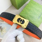 古奇 特种皮腰带系列 ，原厂五金精品不锈钢扣 手感柔软舒适 宽3.8Cm。
