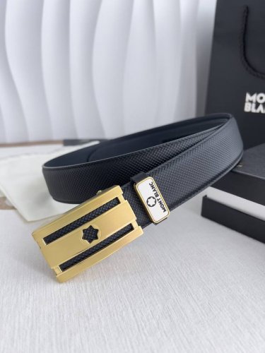 品名：万宝龙.Montblanc原单 腰带 自动皮带 型号：自动带，原版新款纯钢材质自动扣，双面头层牛皮实物拍摄， 材料：百分百头层牛皮，保证真皮。专柜同等质量