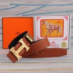 品名：爱马仕.Hermès 材质：原单牛皮腰带 百分百头层牛皮腰带保证真皮，24K纯钢扣，专柜原单品质、做工精细，时尚大牌，送人自用首选 包装： 请认准如图专柜