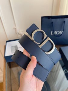 Dior 迪奥 加强版法国原厂皮料，蓝色 黑色全皮 品质毋庸置疑 没有更好 只有最好 尺寸3.5厘米