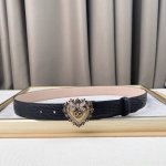 D&G 腰带新款 精工铜制五金扣 原版蜥蜴纹牛皮 手感超级细腻 宽度3.0Cm