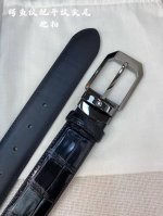 特 Montblanc万宝龙 宽3.5Cm 采用头层牛皮 精品针式扣头 自由裁剪商务休闲皮带