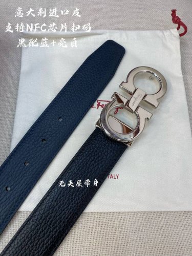 特 Ferragamo菲拉格慕 Nfc芯片扫码款 正品尺寸3.5Cm意大利原厂皮