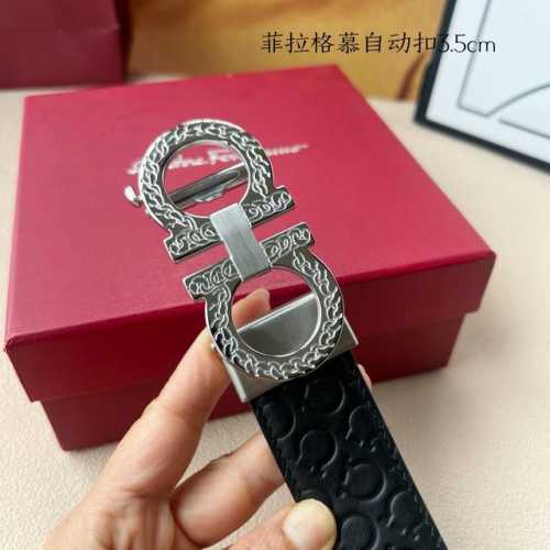 特 品牌：菲拉格慕新款进口小牛皮，手感细腻柔软。搭配纯钢自动精品钢扣，宽度：3.5Cm