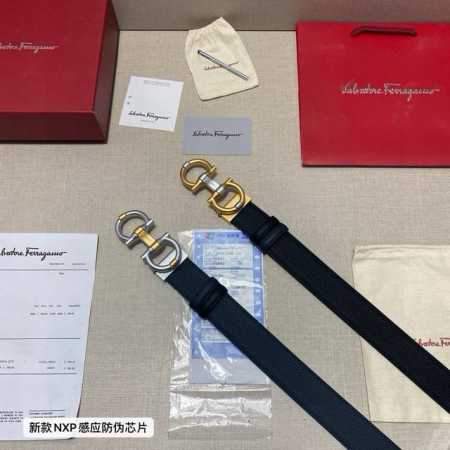 品牌：菲拉格慕Ferragamo 芯片款 等级：原版品质.头层牛皮 专柜售经典爆款开模。油边精致 电脑车线 手感柔软.实物拍摄无修饰 上身效果超好、长度可裁剪. - 点击图像关闭