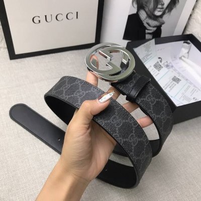 配送专柜全套礼盒包装。 Gucci 古驰 原单优等面料 内衬专业定制头层牛皮底 搭配经典原单扣 原厂皮料定制 车工走线完美 专柜宽度3.