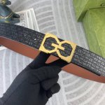 古奇 特种皮腰带系列 ，原厂五金精品不锈钢扣，手感柔软舒适 宽3.8Cm。