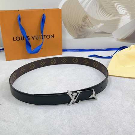 3.0Cm 路易威登Lv腰带，双面头层牛皮皮料，长度：.75.80.85.90.95.100.105.110欧，铜五金扣原版开模定制庆祝] - 点击图像关闭