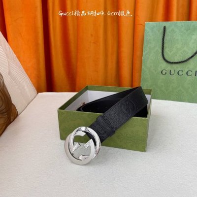 特 Gucci 经典款进口原厂压花面 搭配原版皮底 精品钢扣 宽4.0 Cm 经典永不过时款 潮流大方 时尚百搭