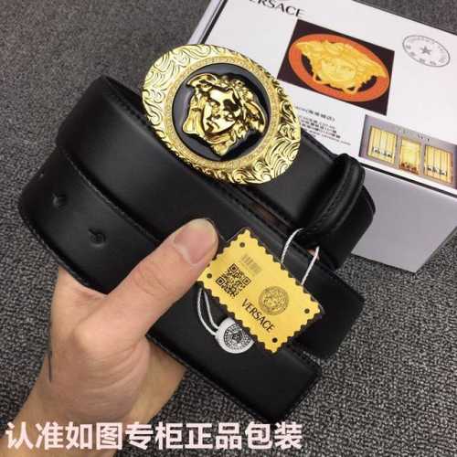 品牌：Versace.范思哲 型号：原单！请认准如图专柜包装 等级：意大利进口百分百头层牛皮，范思哲.Versace，世界著名奢侈品品牌，美人头经典之作，进口头