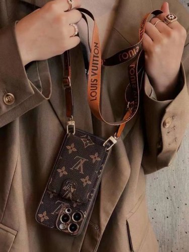 Lv卡包手机壳 斜挎手机壳 肤感二合一电镀老花插卡上下翻盖斜挎 型号：为了不出现报错型号，请打开本机查看手机设置显示的型号 Iphone16系列更新 Iphon