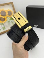 品名：万宝龙 Montblanc 材质：原单牛皮腰带 百分百头层牛皮腰带保证真皮，24K纯钢扣，专柜原单品质、做工精细，时尚大牌，送人自用首选 包装： 请认准如