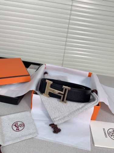 特 现货 ｜HermèS｜ 爱马仕38Mm 宽皮带 双拼色 精品扣