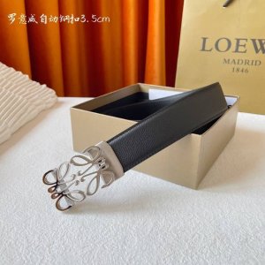 特P190 【罗意威】 Loewe进口小牛皮，手感细腻柔软，搭配纯钢自动精品扣，男士必备！宽度：3.5Cm