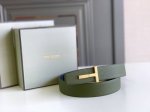 特 Tom Ford 汤姆福特客户供正品制作，定制高端意大利皮料，正品包装，美国品牌，简约商务男士腰带，3.8Cm宽