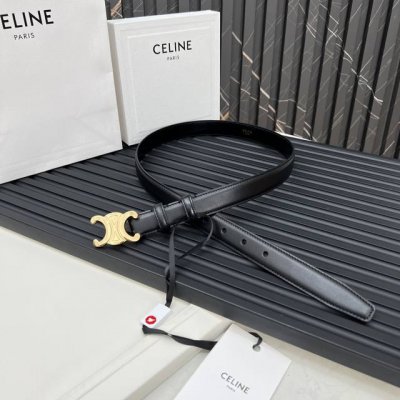 官网款 赛琳celine Ss20新款凯旋门logo 韩版时尚腰带皮带 男士女士通用 宽度2.5Cm