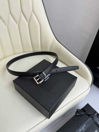 特 Saint Laurent 圣罗兰女士腰带皮带 原厂真金电渡扣头，意大利原厂皮，宽2.0Cm，代购级。 - 点击图像关闭