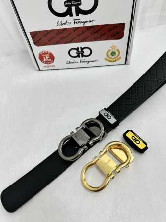 品名：菲拉格幕 原单 材质：原单牛皮腰带 百分百头层牛皮腰带保证真皮，24K纯钢扣，专柜原单品质、做工精细，时尚大牌，送人自用首选 包装： 请认准如图专柜包装赠 - 点击图像关闭