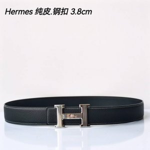 特 Hermes㊣ 原单爱马仕，宽3.8Cm进口原版皮带身，双面可两面用，精品电镀五金 ！