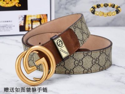 皮带：古奇.Gu...Cci原单 腰带：百分百头层牛皮，保证真皮。24K纯钢扣双面可用专柜同等质量， 送人自用首选 包装： 请认准如图专柜包装，
