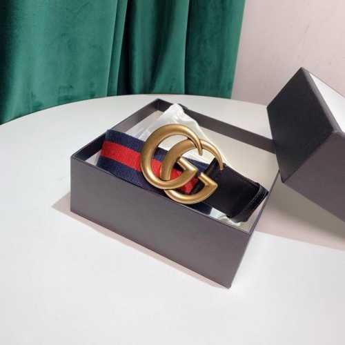 Gucci 4Cm经典红绿织带官网潮流款,原版加厚纯棉织带 。头尾拼接头层小牛皮 ，内衬头层变色磨砂底。