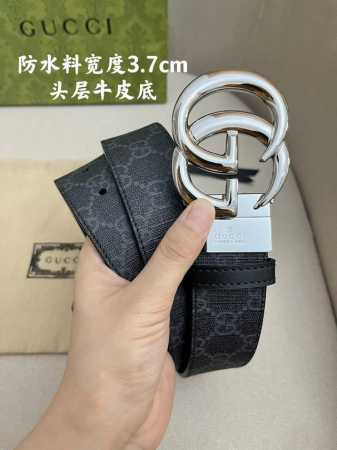 古驰进口原单头层牛皮 内衬进口头层牛皮. 搭配精品扣,原产皮料定制，专柜宽度3.7Cm - 点击图像关闭