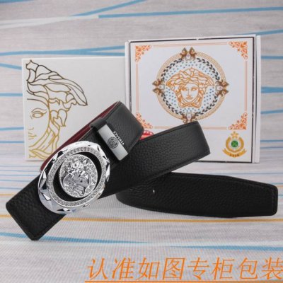 腰带皮带：范思哲原单牛皮腰带 男款皮带：材质百分百头层牛皮腰带保证真皮皮带，专柜原单品质、做工精细，时尚大牌，送人自用首选包装： 请认准如图专柜包装赠送打孔器手