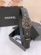 C Hanel Logo 皮条配色 Cc扣 黄铜金色金属 4.0Cm精品 羊皮腰带 手感柔软极佳 典雅