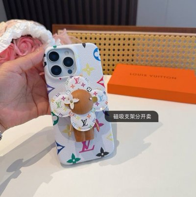 磁吸手机壳 磁吸支架90Lv村上隆33彩 白三彩 黑三彩手机壳 Lv经典老花四包手机壳 薇薇安太阳花磁吸支架 手机壳&支架分开卖 下单请说明 型号：为了不出现报