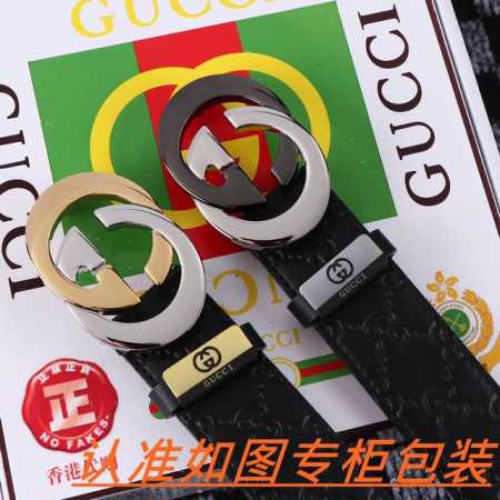 品名：古奇.Gu...Cci原单 材料：百分百头层牛皮，保证真皮。24K纯钢扣双面可用专柜同等质量， 送人自用首选 包装： 请认准如图专柜包装，赠送打孔器，银联 - 点击图像关闭