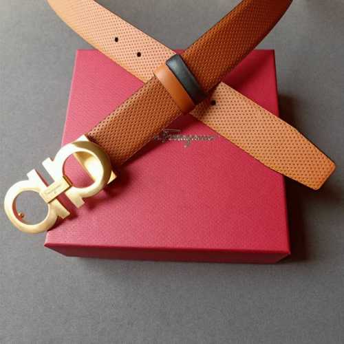 品牌:菲拉格慕 价格:特 尺寸:带宽34mm 正品尺寸 五金材质:专柜精品扣，真空电镀，工艺精细 带身材质:天然头层牛皮.质感十足，手感柔软。时尚个性，经典百搭